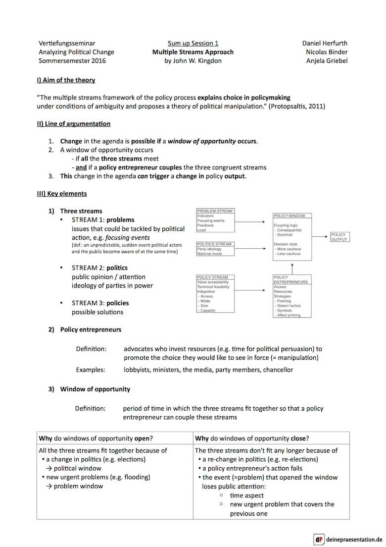 Handout: Tipps zum Aufbau, Beispiele und Muster ...